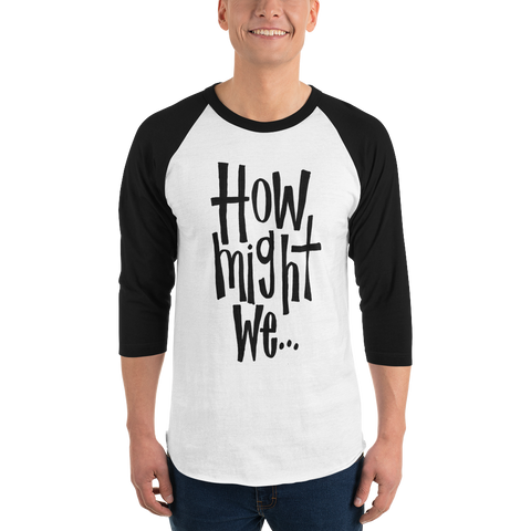 3/4 sleeve raglan shirt